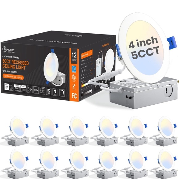 SunLake 12 Pack Recessed Lighting (6 boxes in total available) DO YOUR HOME GOOD - Picture 4 of 16